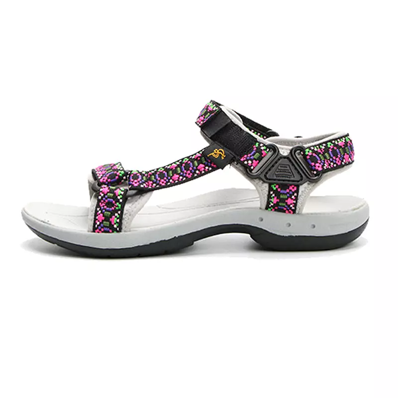 Men Sandals Ethnic Embroidery Jacquard Ribbon Flexible Non-slip Outdoor Summer Beach Sandals