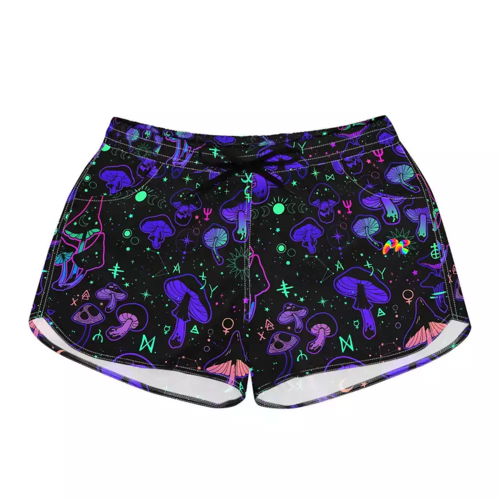 Mushroom Cult Women's Rave Shorts | Festival Outfits For Women Over 40