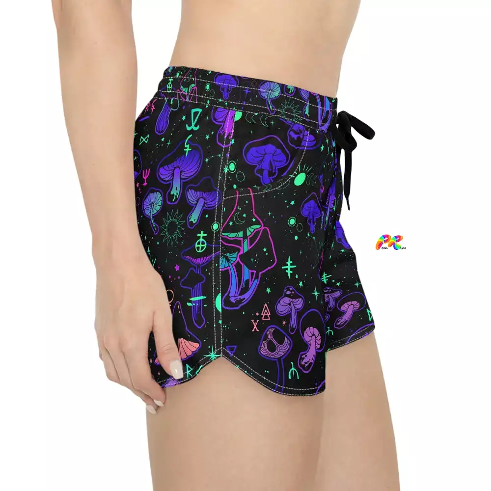 Mushroom Cult Women's Rave Shorts | Festival Outfits For Women Over 40