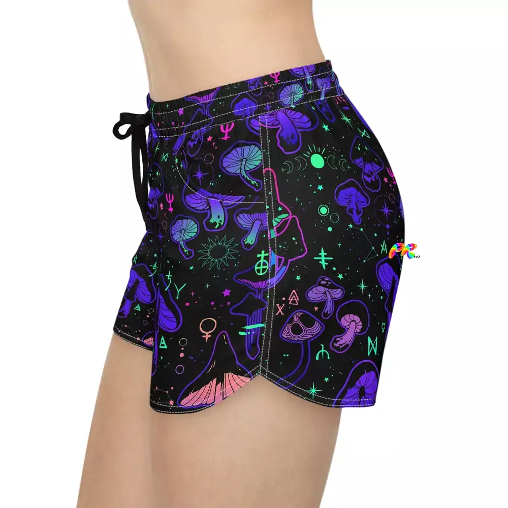 Mushroom Cult Women's Rave Shorts | Festival Outfits For Women Over 40