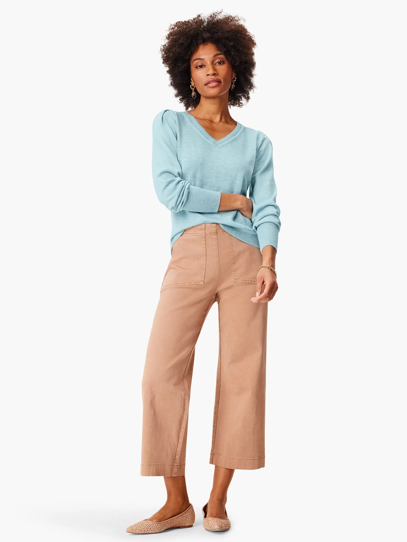 Nic + Zoe All Day Wide Leg Crop Jean