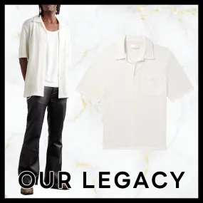 OUR LEGACY  |Plain Cotton Short Sleeves Shirts