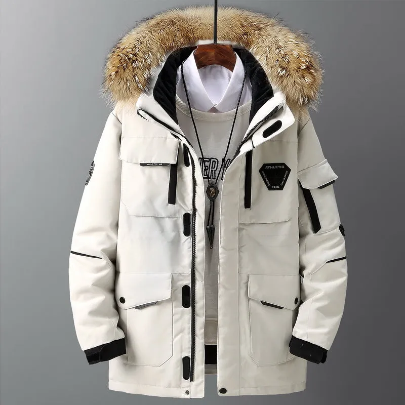 Outdoor men and women couple coat