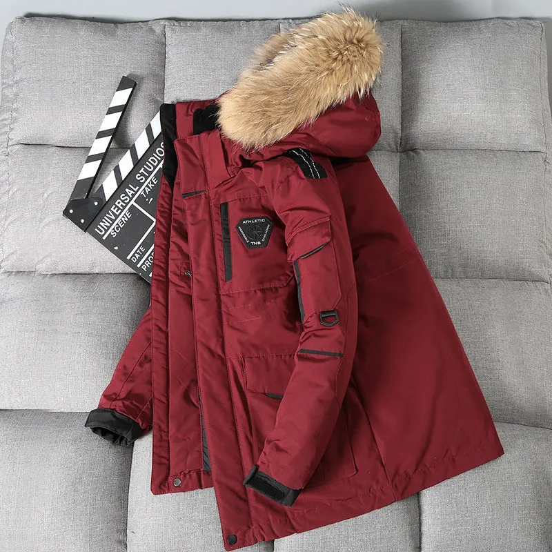 Outdoor men and women couple coat