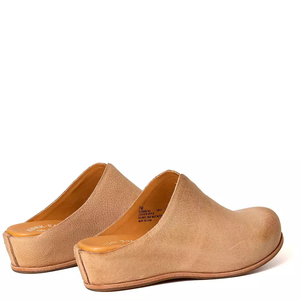 Para Women's Leather Wedge Mule