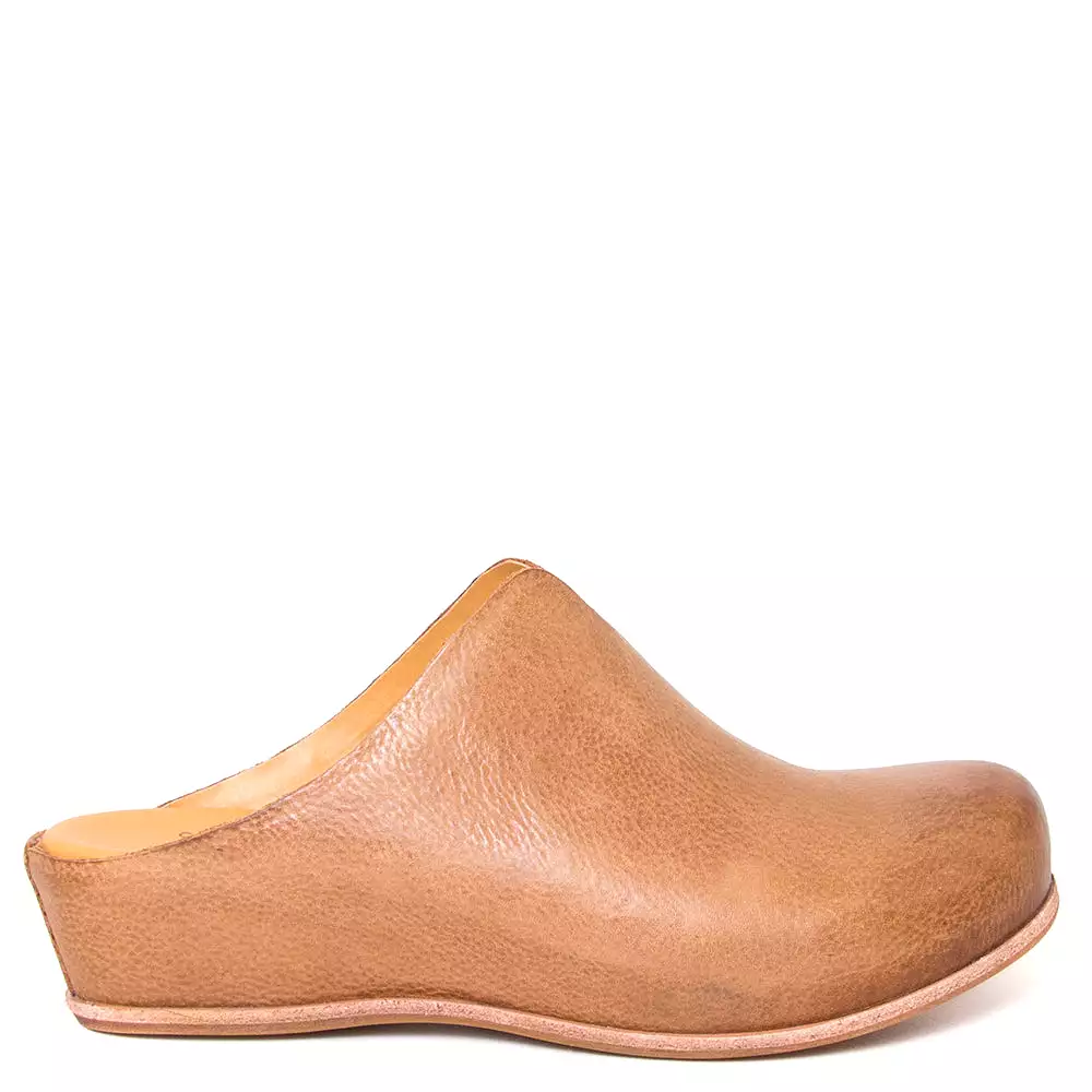 Para Women's Leather Wedge Mule