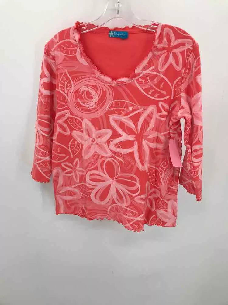 Pre-Owned Fresh Produce Pink Size Small Printed T-shirt