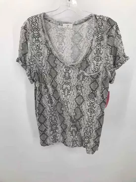 Pre-Owned t.la Grey Size Medium Printed T-shirt