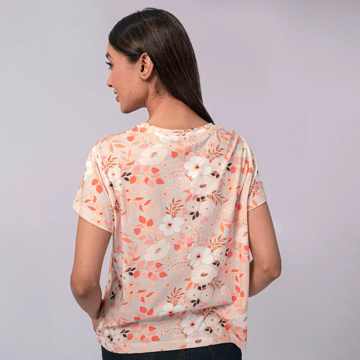 Printed & Embroidered T-Shirt - HSSW1230012