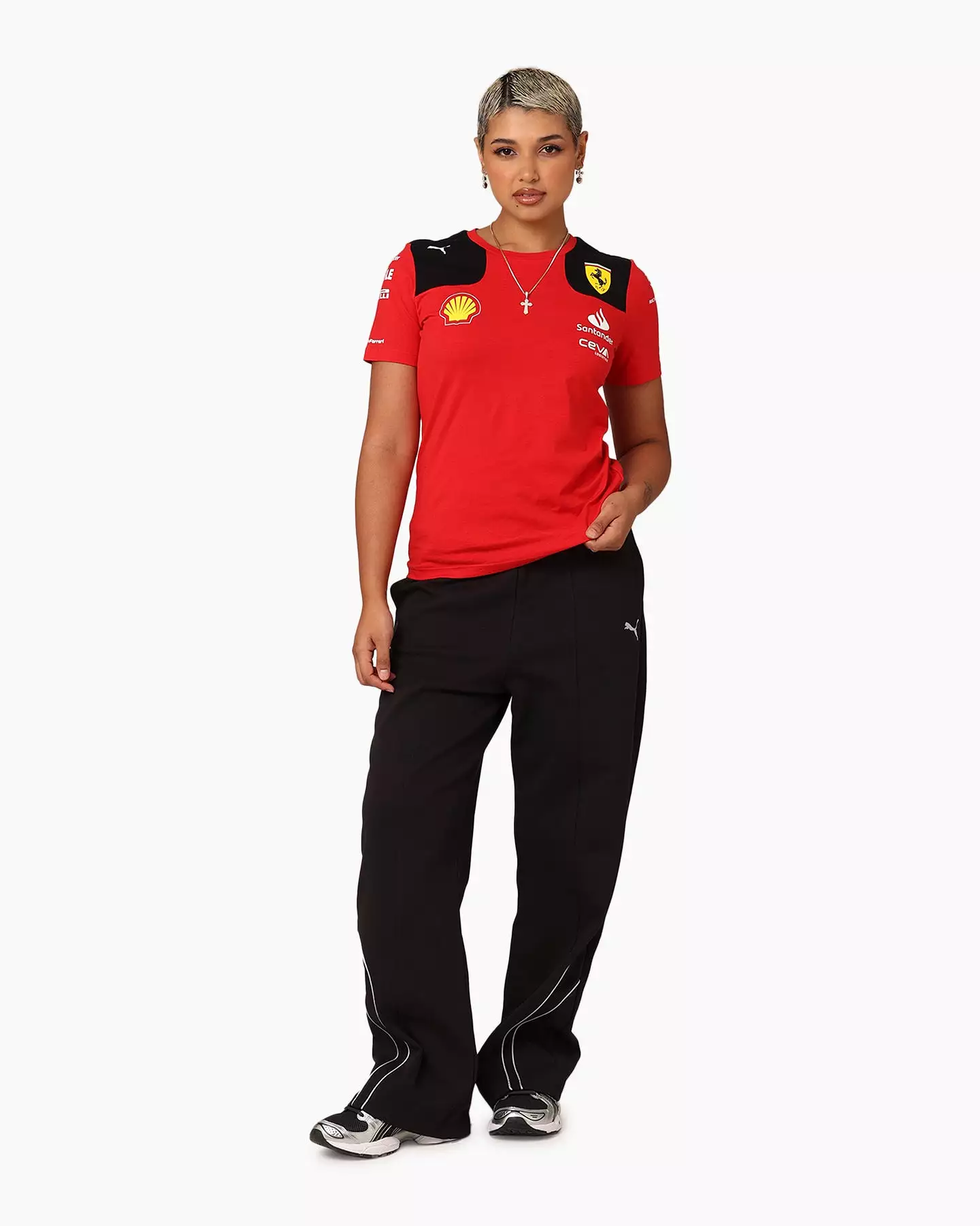 Puma X Scuderia Ferrari Women's Team T-Shirt Rosso Corsa