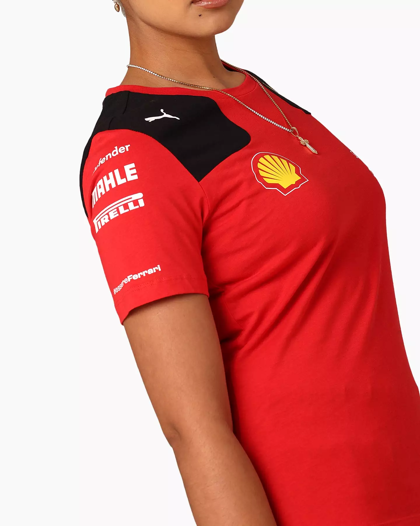 Puma X Scuderia Ferrari Women's Team T-Shirt Rosso Corsa