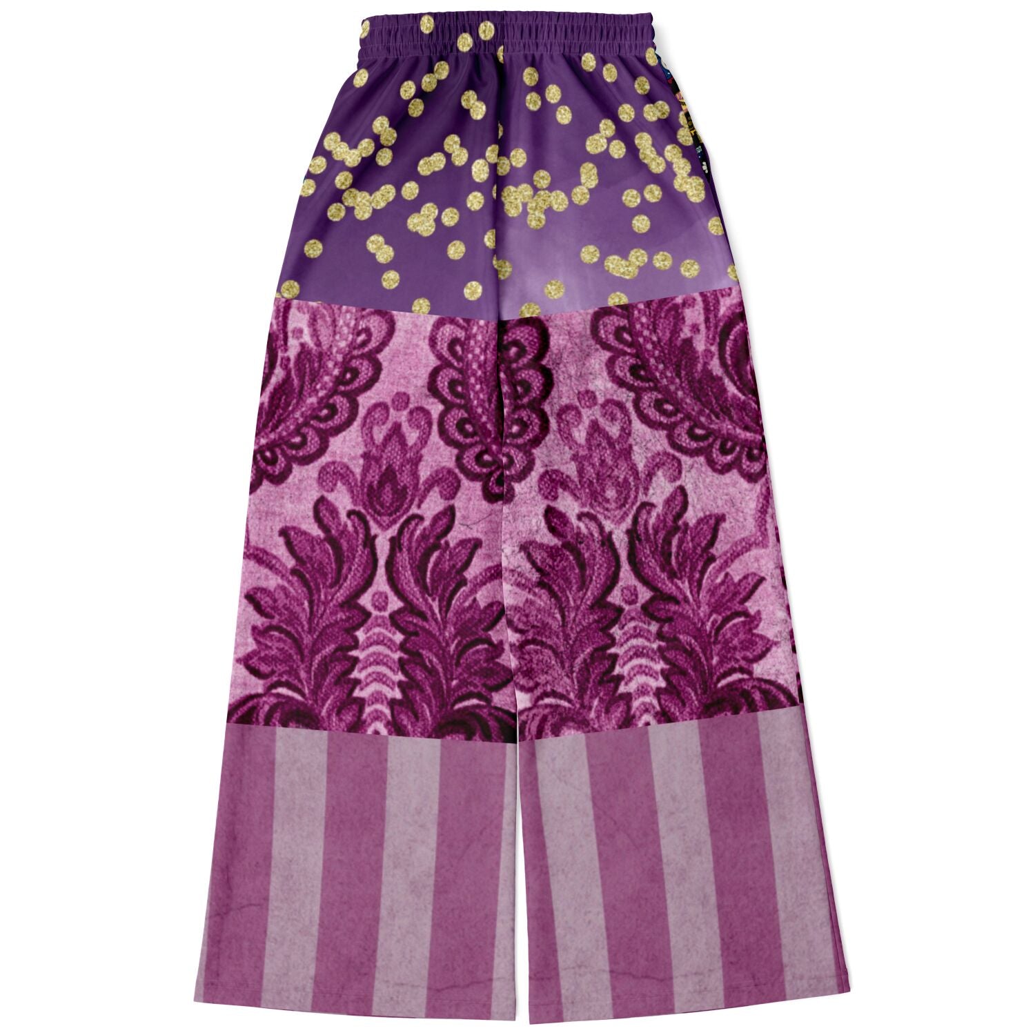 Purple Jamboree Eco-Poly Stretchy Phat Bellbottoms