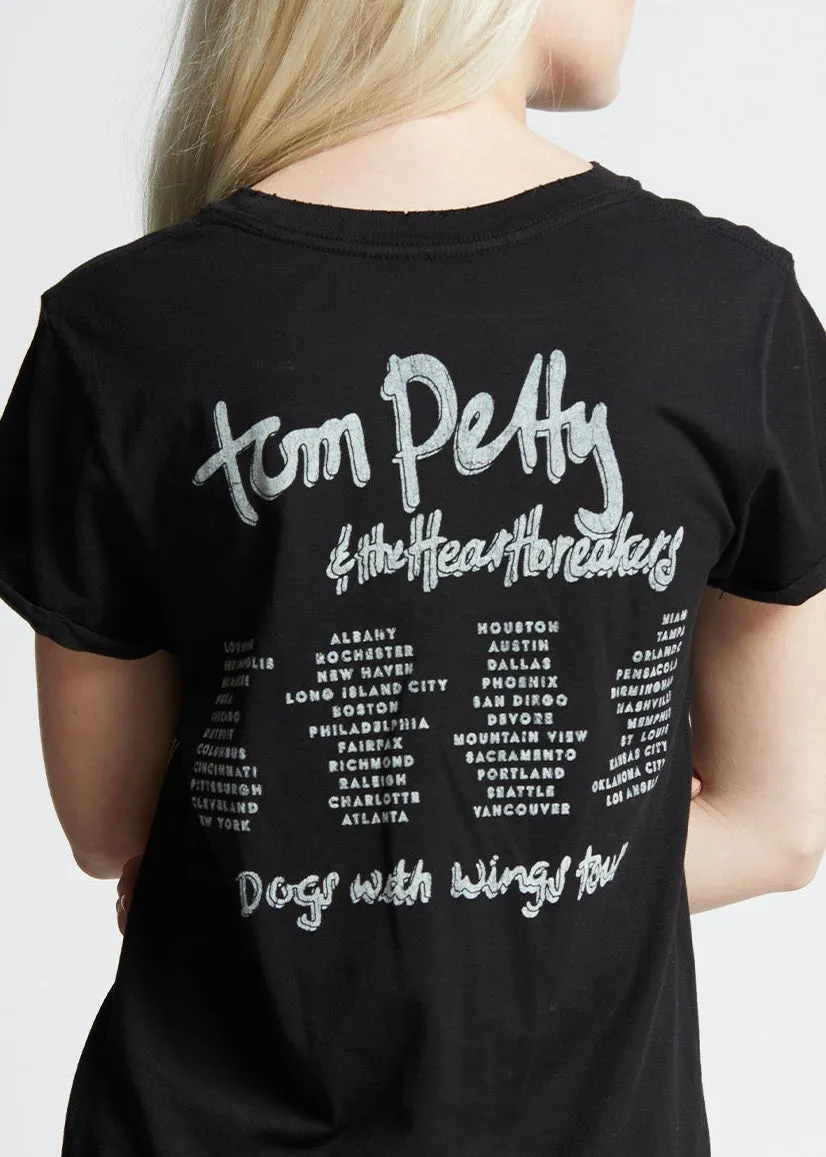 Recycled Karma Tom Petty Dogs With Wings Tour Tee | Black