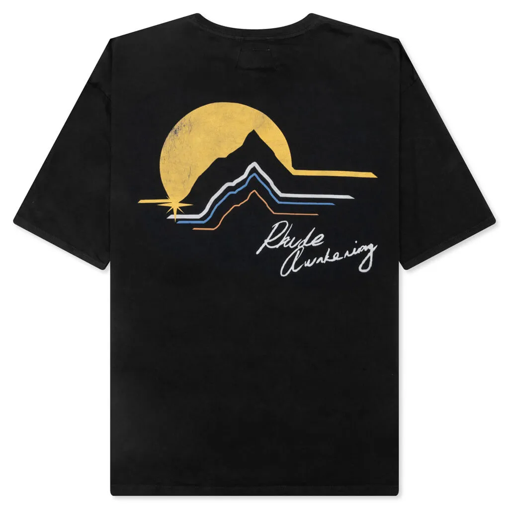 Rhude Awakening Tee - Vintage Black