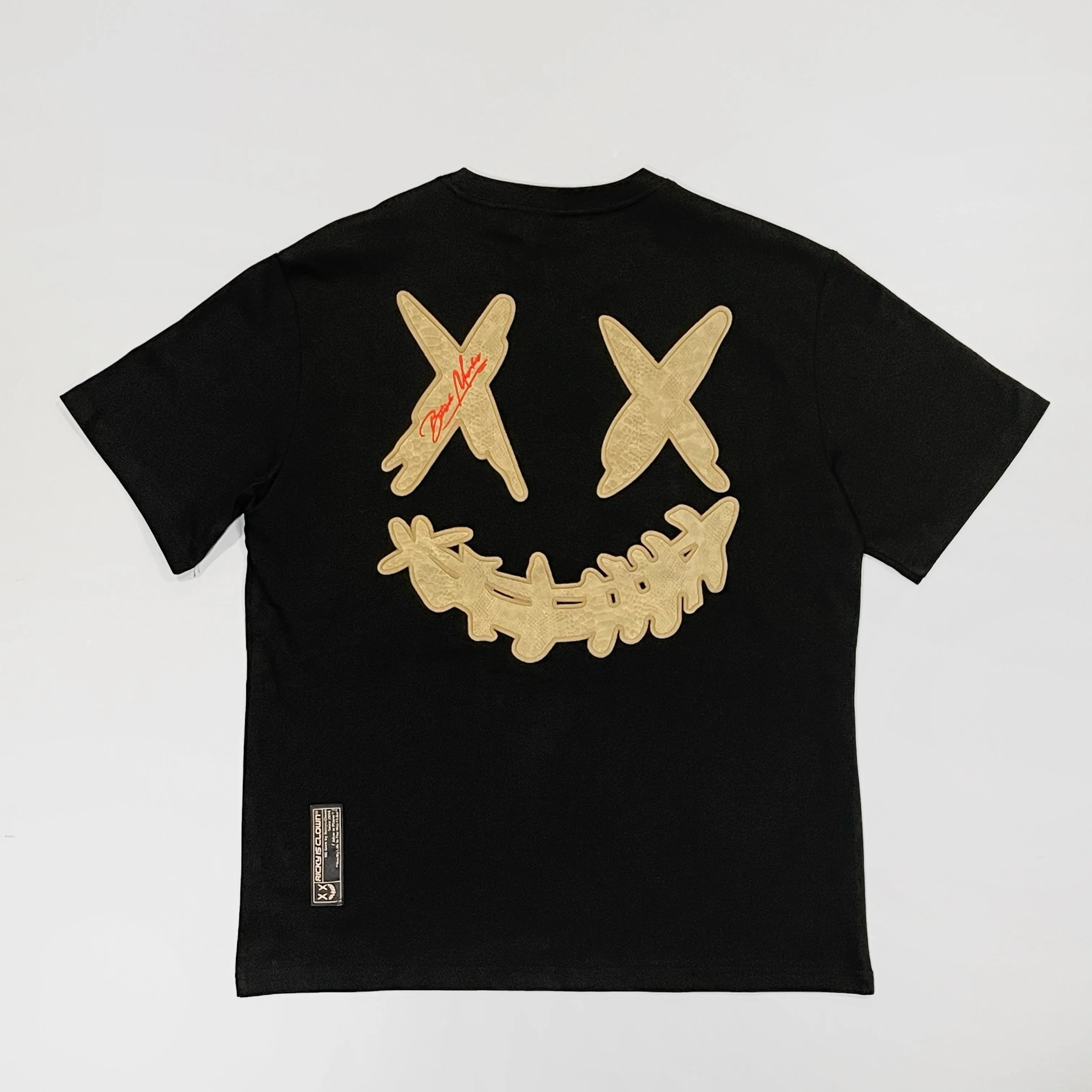 Rickyisclown [RIC] Mamba Embossed Smiley Tee Black Taupe [R4220222B-N5]