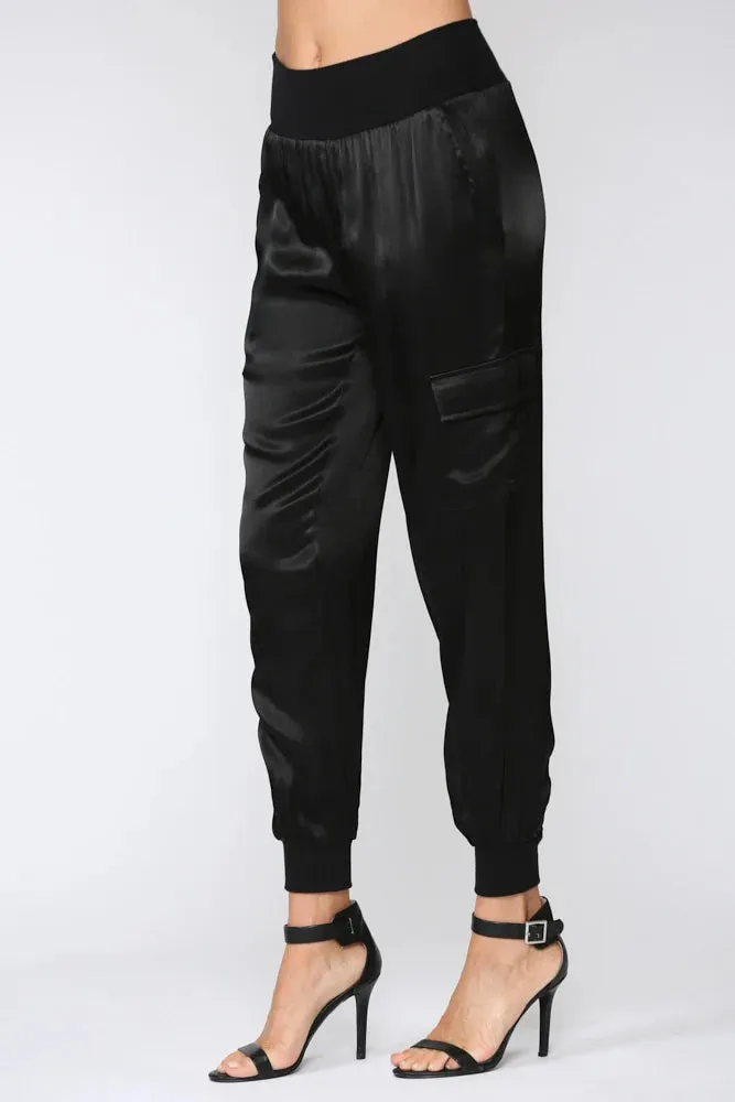 Satin Jogger Pants