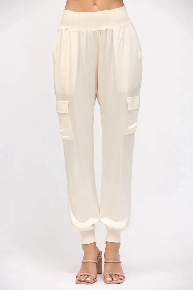 Satin Jogger Pants