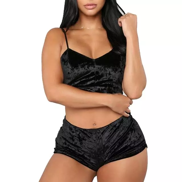 Sexy Velvet Nightwear Pajama Sets