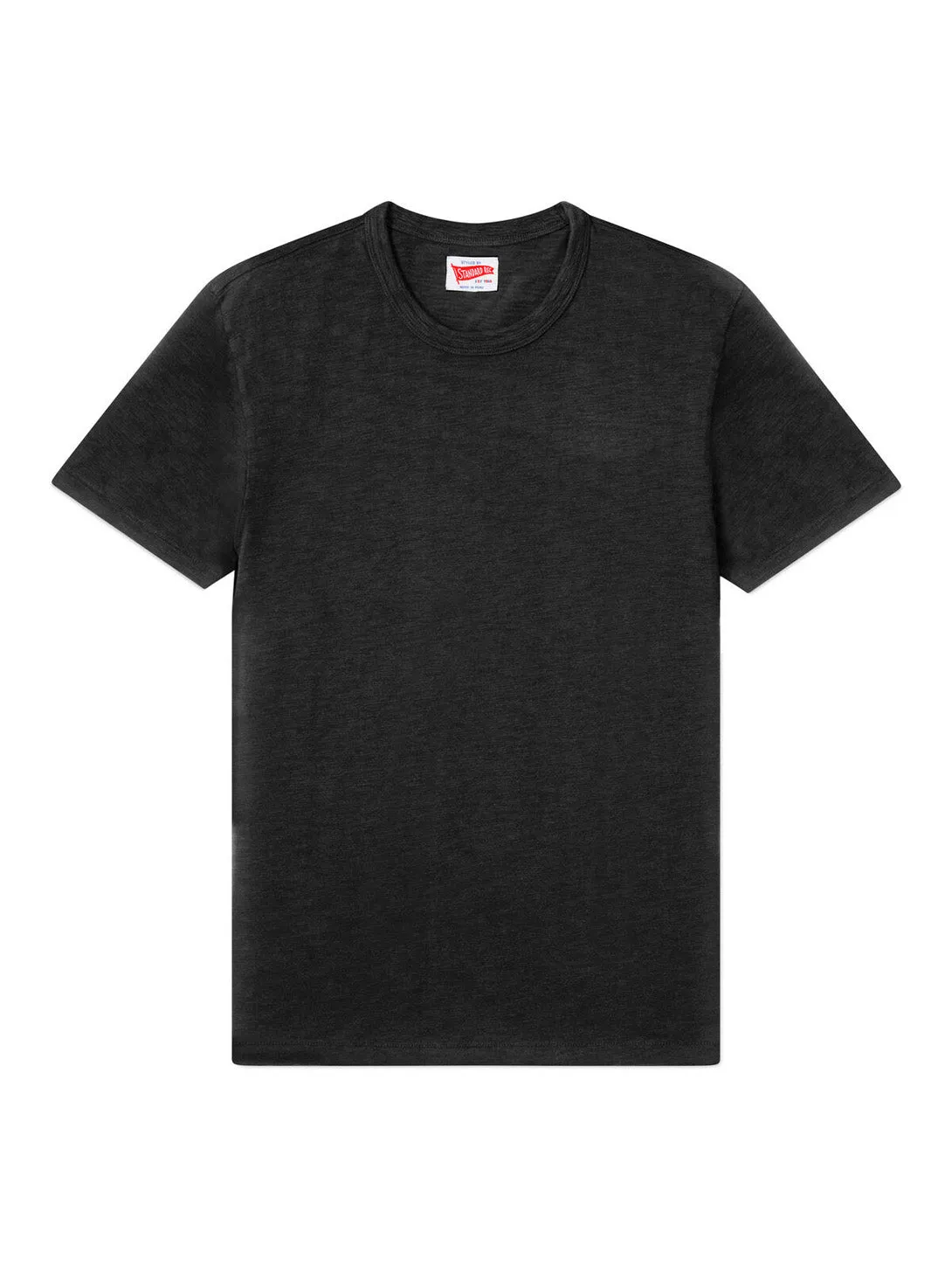 Short Sleeve Slub Tee - Black