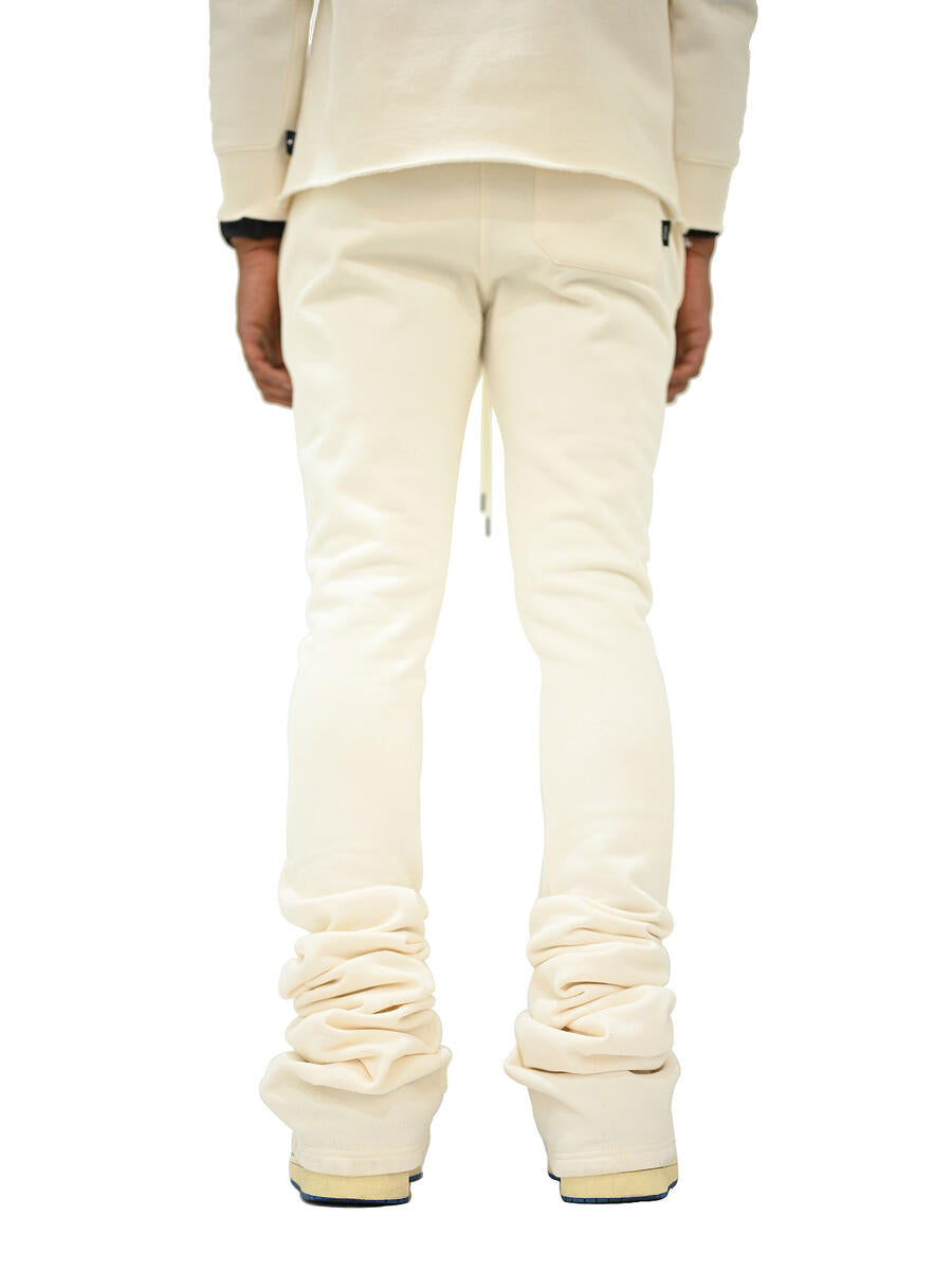 Si Tu Veux VEUX SUPER STACKED JOGGER (IVORY)