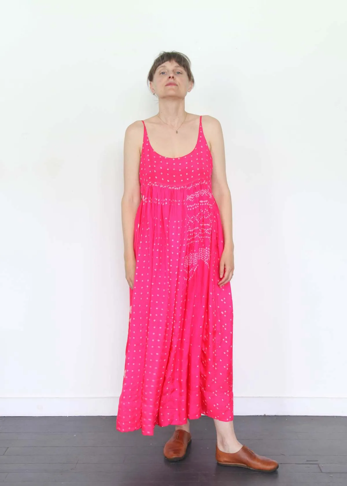 Silk Tie-Dye Slip Dress - Jodhpur 131