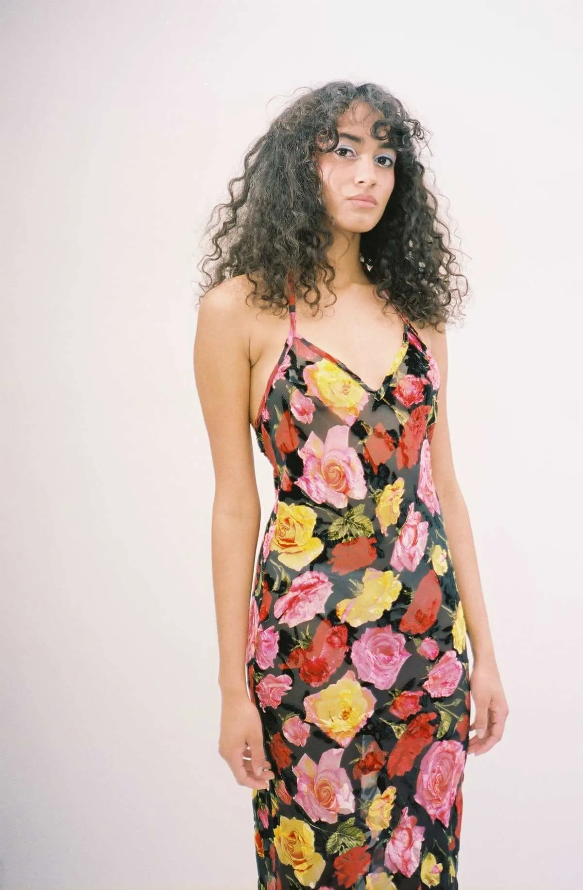 Slip Dress - Rose Burnout