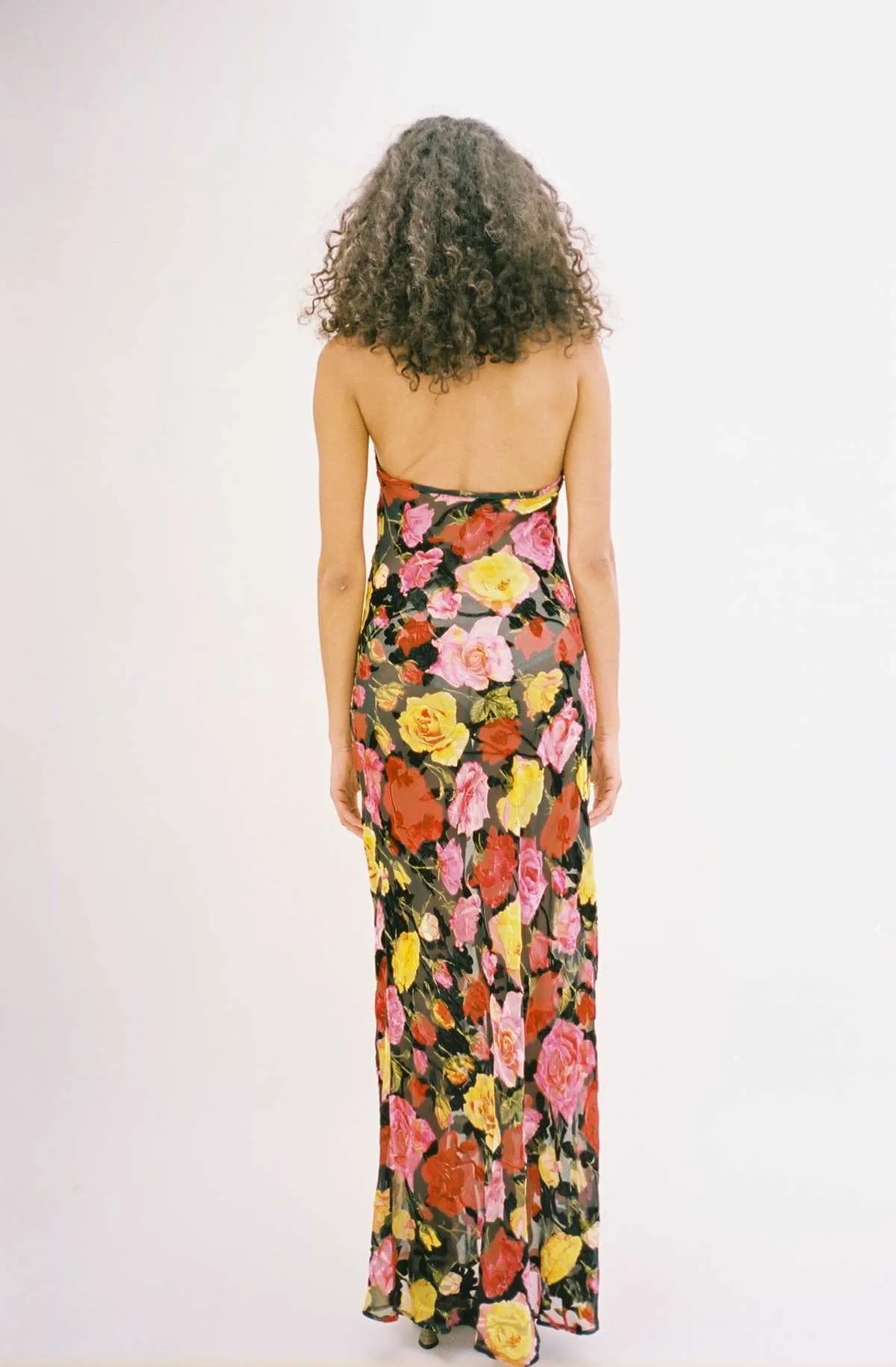 Slip Dress - Rose Burnout