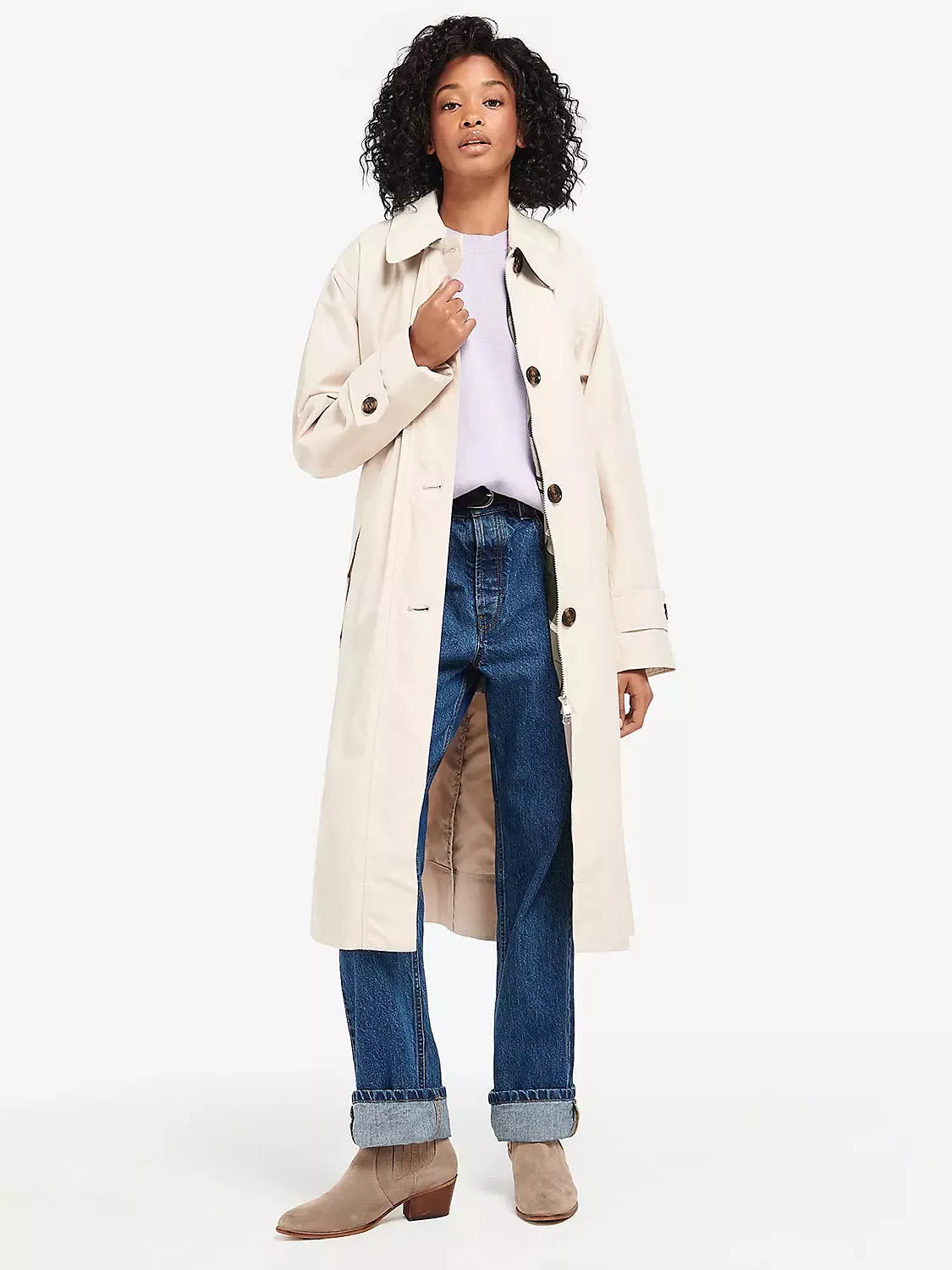 Somerland Trench Coat (Blanc + Ancient Poplar)