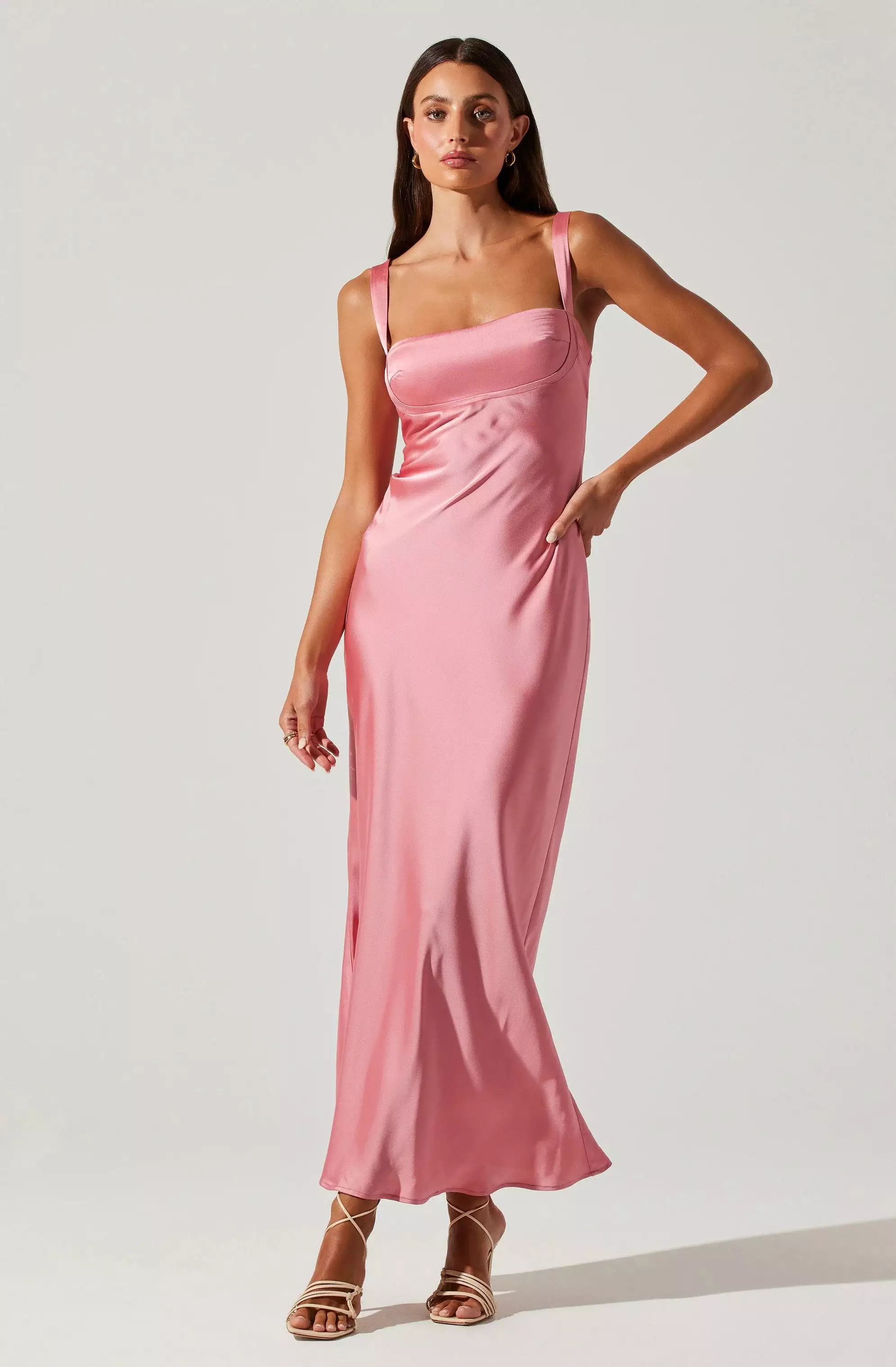 Stacie Satin Maxi Dress