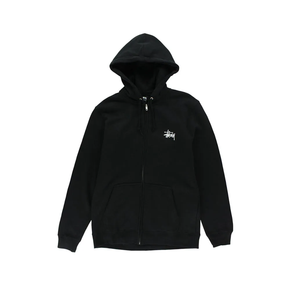 Stussy Basic Zip Hoody 1974143 Black felpa con cappuccio