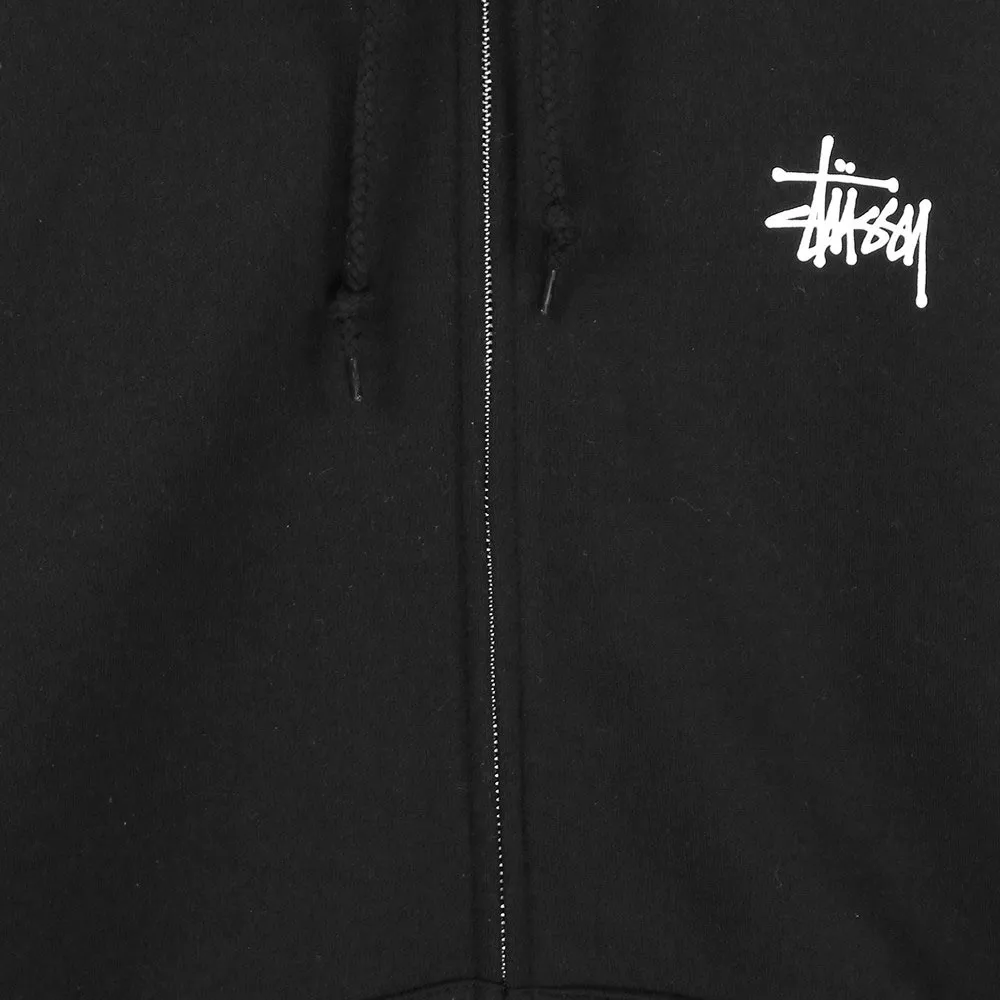 Stussy Basic Zip Hoody 1974143 Black felpa con cappuccio