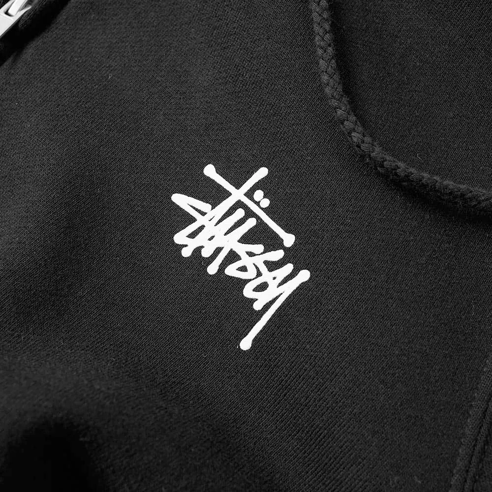 Stussy Basic Zip Hoody 1974143 Black felpa con cappuccio