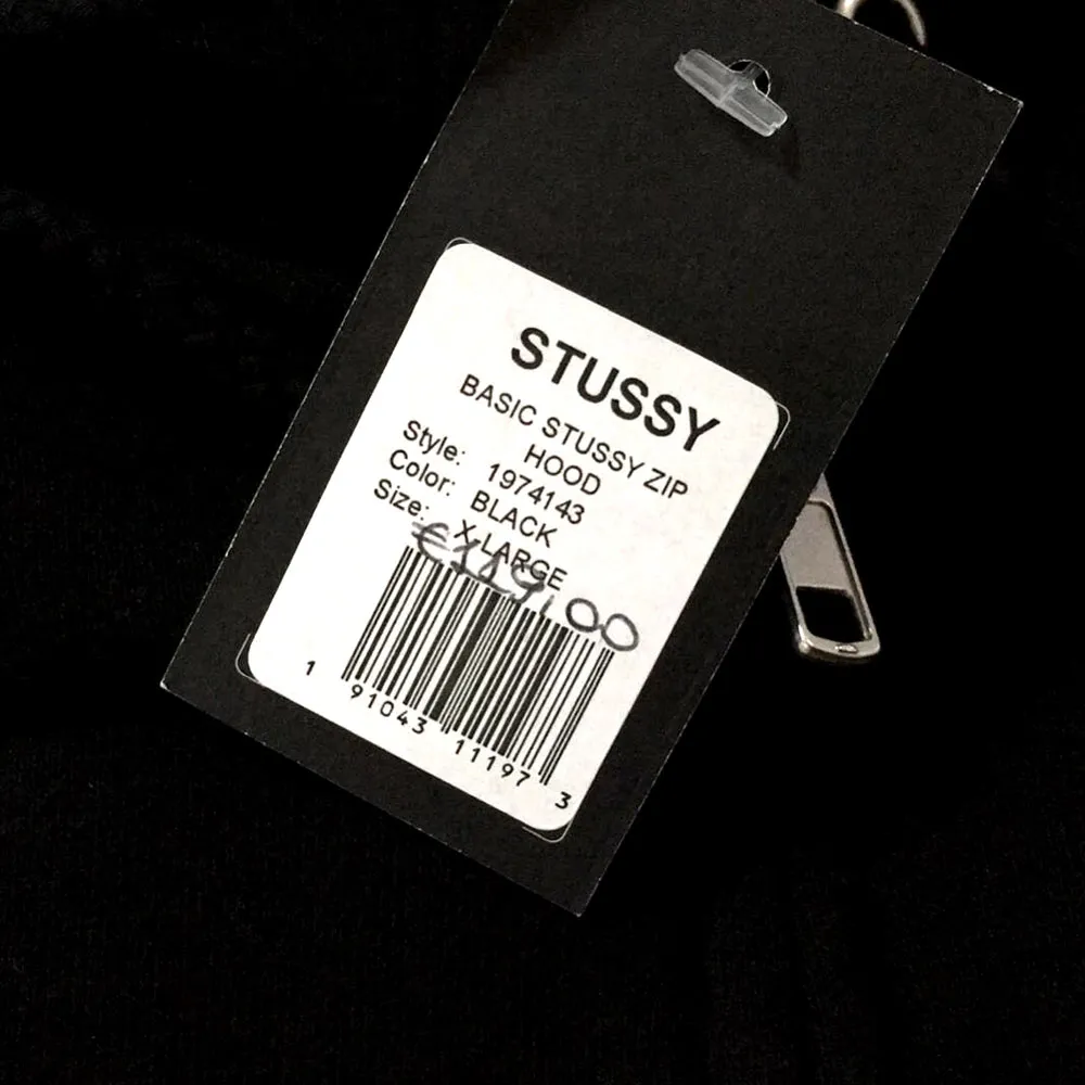 Stussy Basic Zip Hoody 1974143 Black felpa con cappuccio