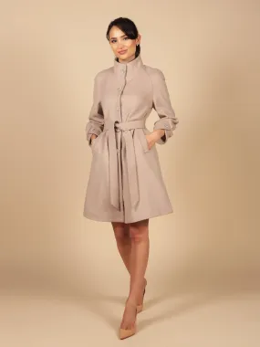 ‘Taylor' Cashmere and Wool Coat in Grigio