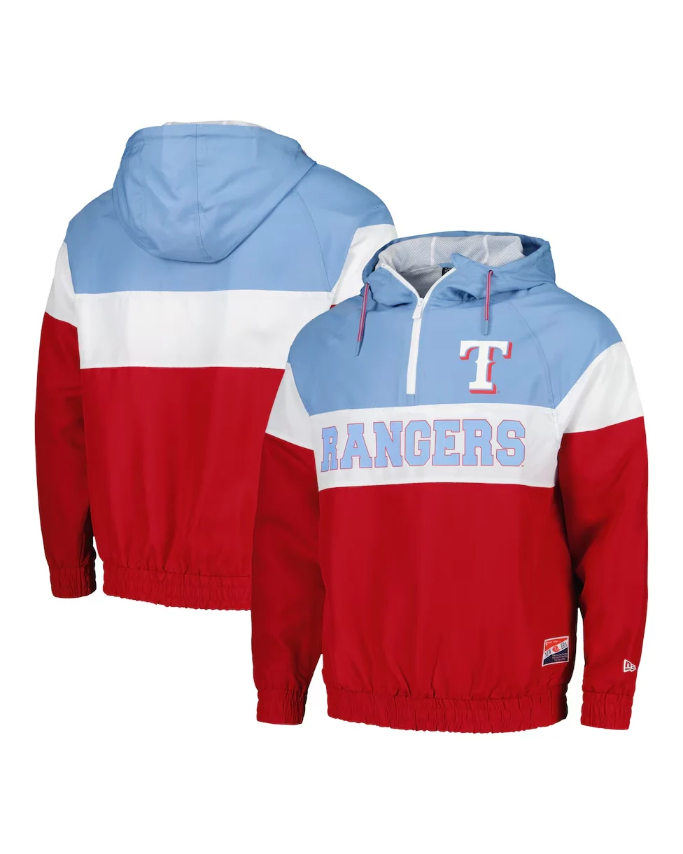 Texas Rangers Half Zipper Starter Jacket - William Jacket