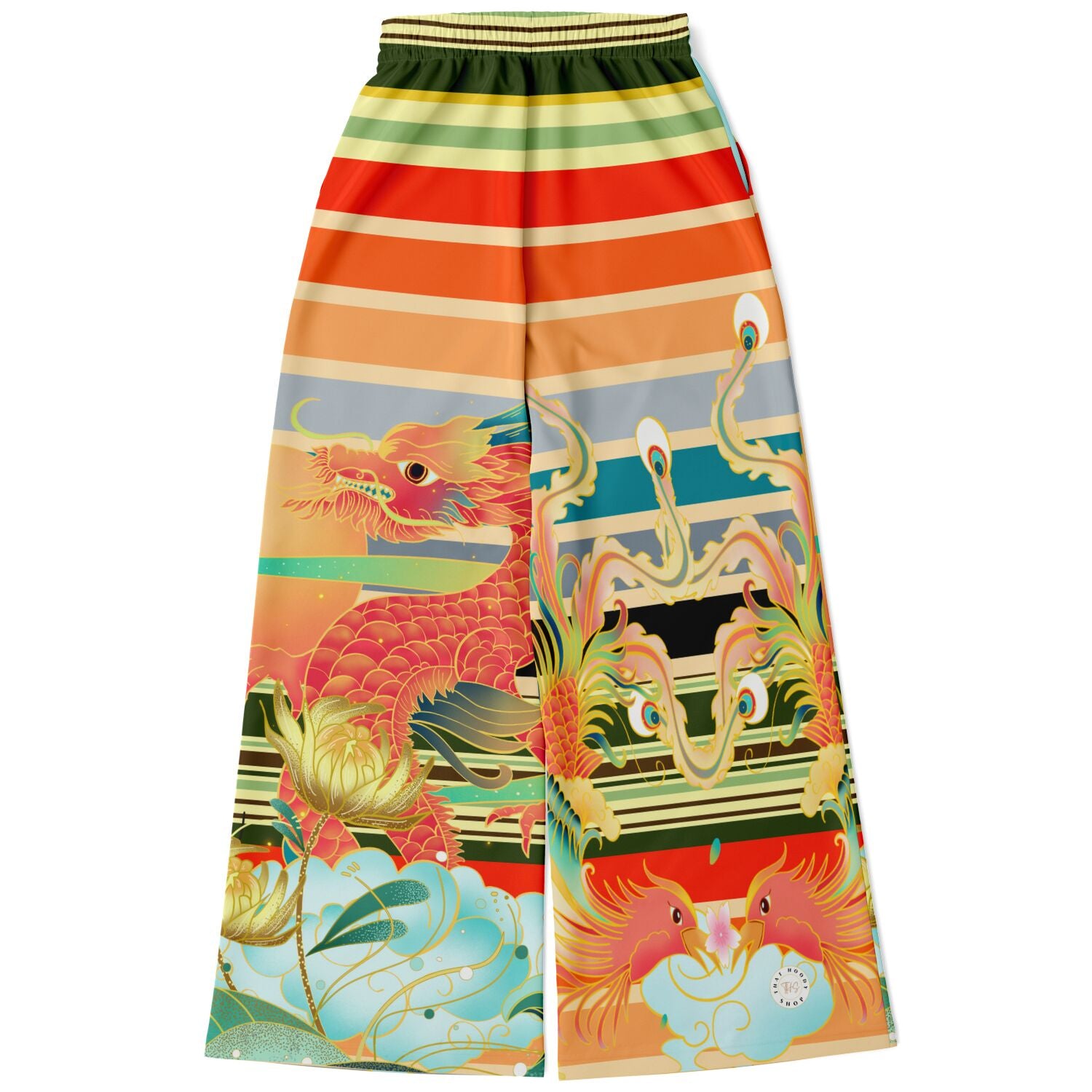 The Koi Dragon Eco-Poly Stretchy Phat Bellbottoms