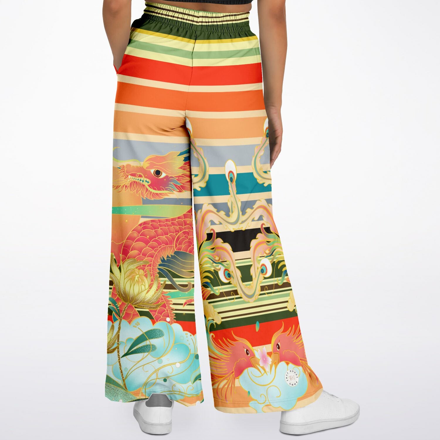 The Koi Dragon Eco-Poly Stretchy Phat Bellbottoms