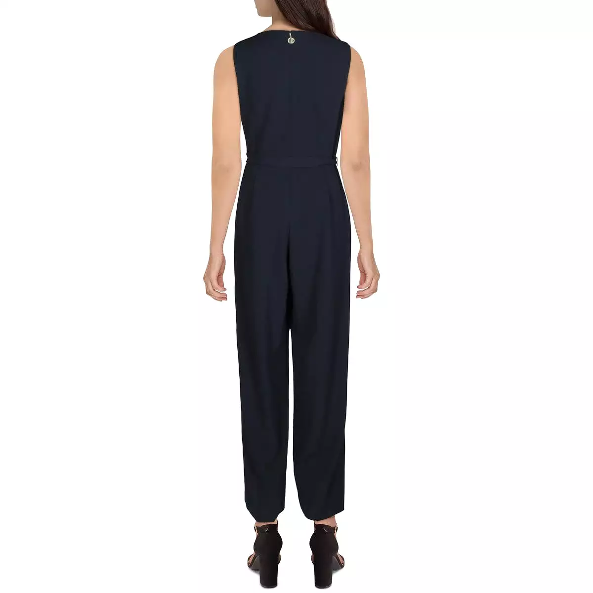 Tommy Hilfiger Womens Wide Leg Sleeveless Jumpsuit