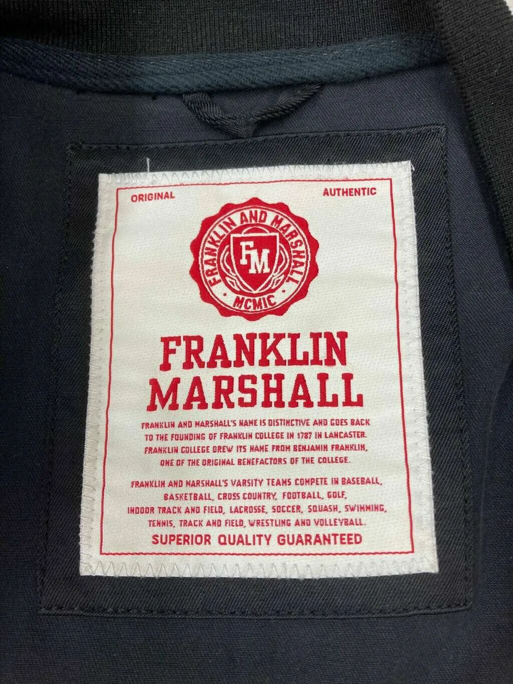 Vintage Franklin and Marshall Varsity College High School Jacket USA Black White – Medium / Large