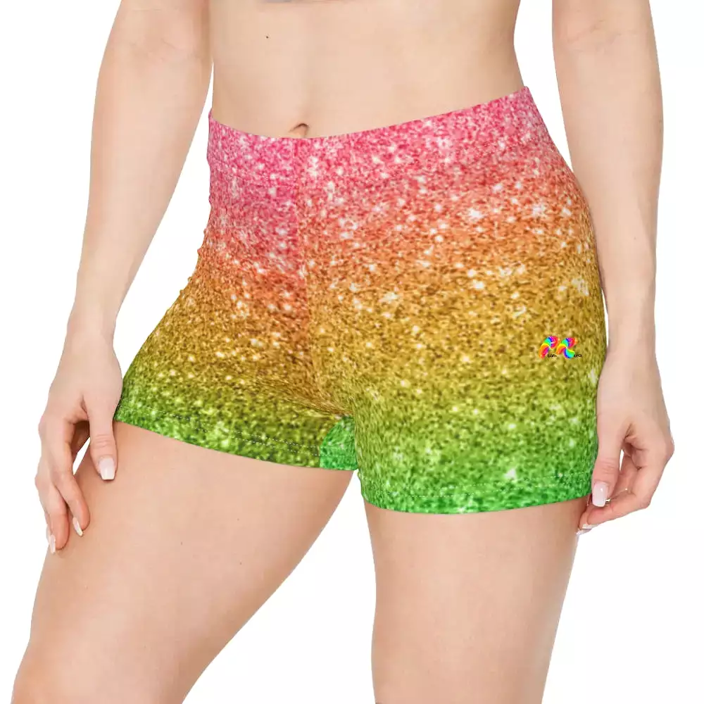 Watermelon Women's Festival Yoga Shorts