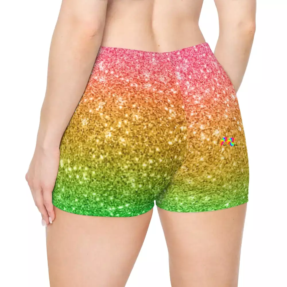 Watermelon Women's Festival Yoga Shorts