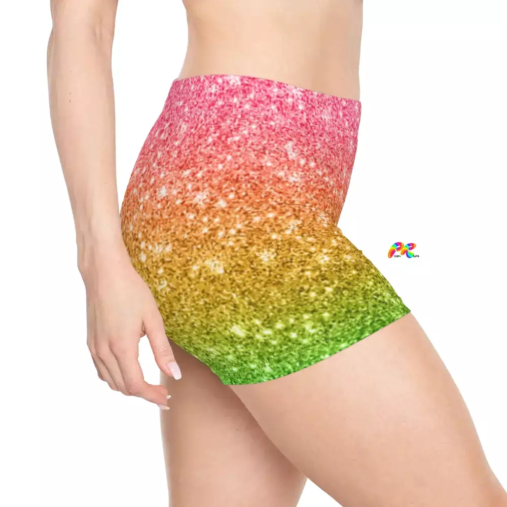 Watermelon Women's Festival Yoga Shorts