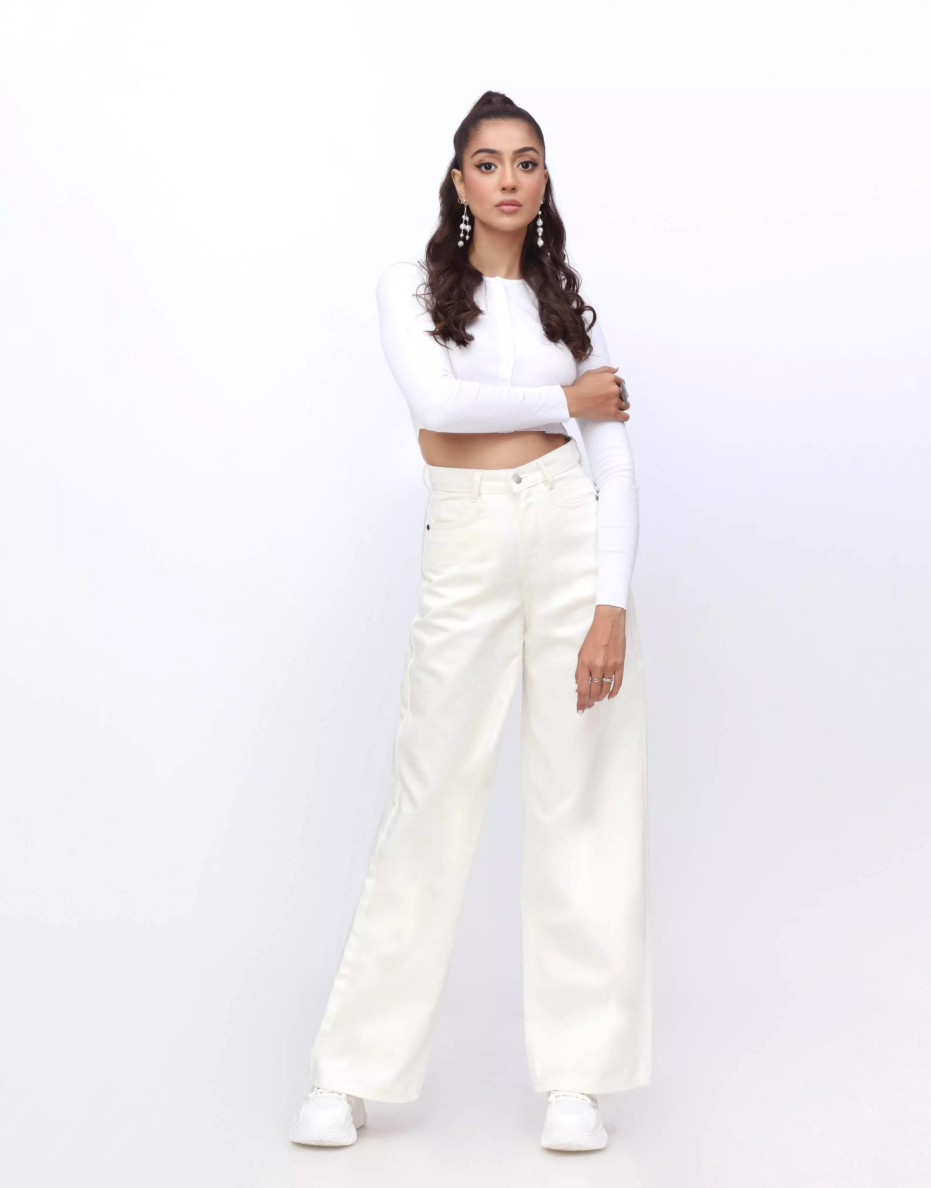 Wide Leg Jeans White