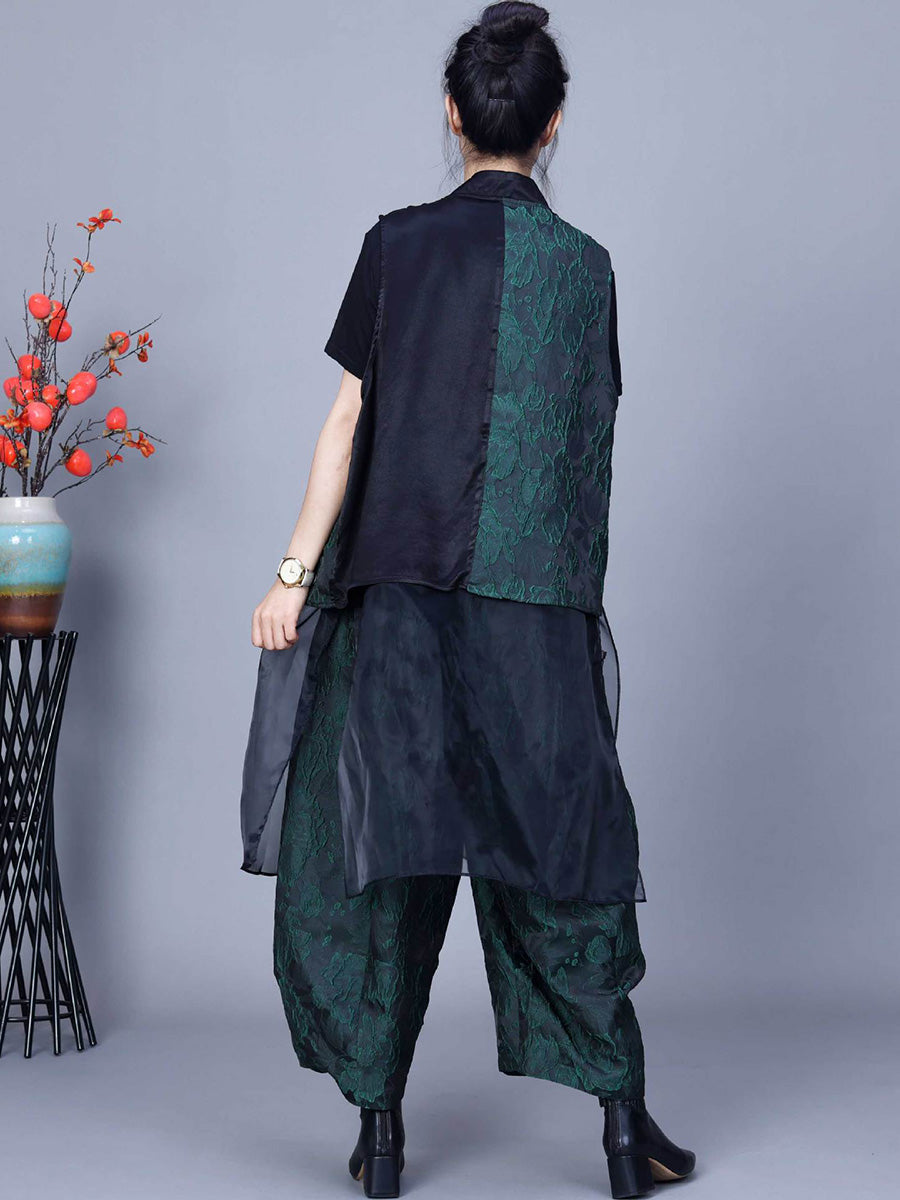 Women Vintage Flower Print Spring Loose Harem Pants PA1018