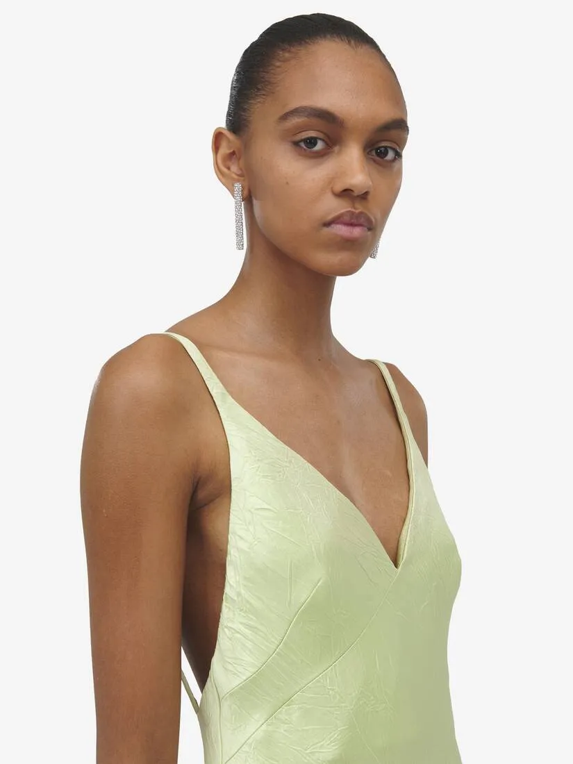 Women's Slip Dress in Pale Green