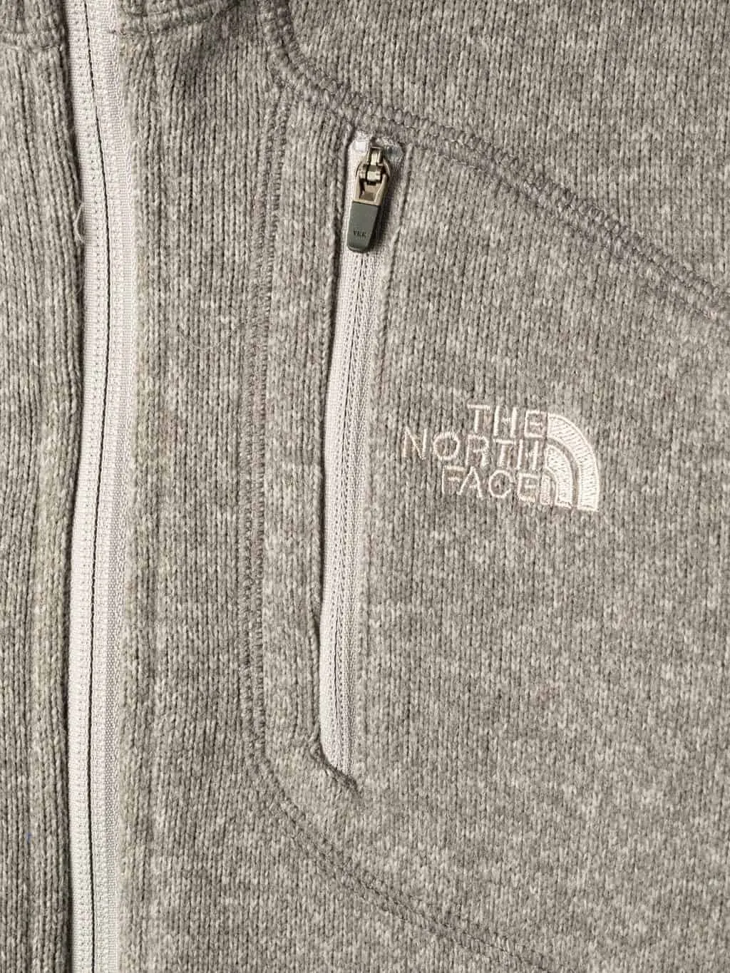 Womens The North Face grey full zip sports jacket fitted shape – Medium