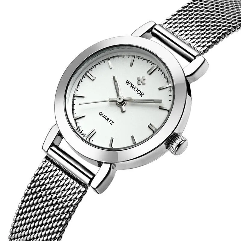 Women's Ultra Thin Stainless Steel Casual Round Quartz Watch