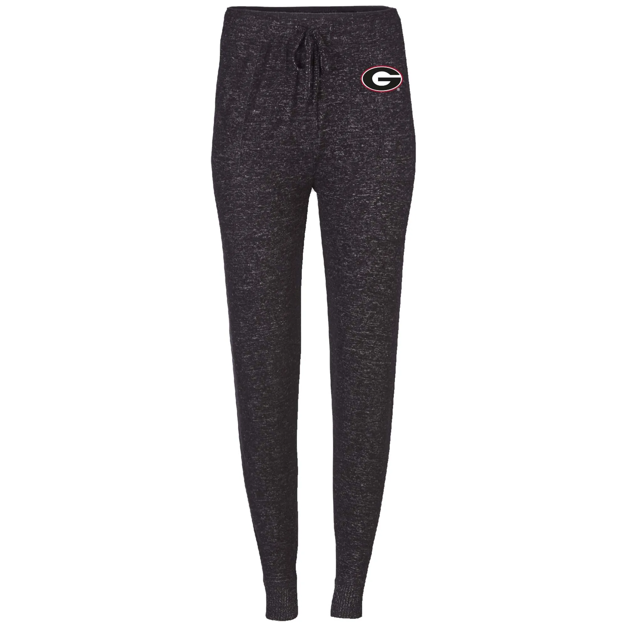 Women's Boxercraft Black Georgia Bulldogs Cuddle Tri-Blend Jogger Pants