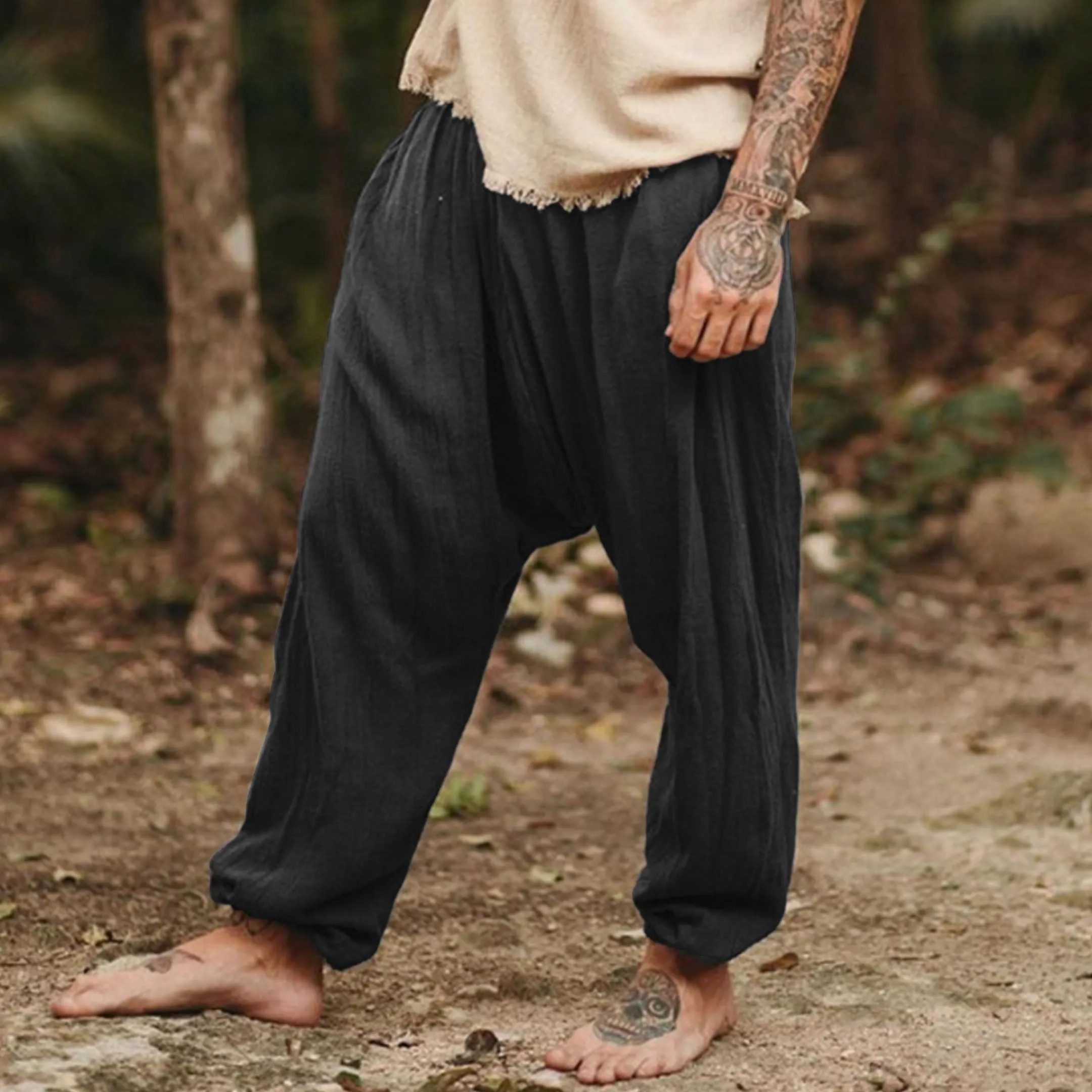 Xituodai Linen Harem Pants