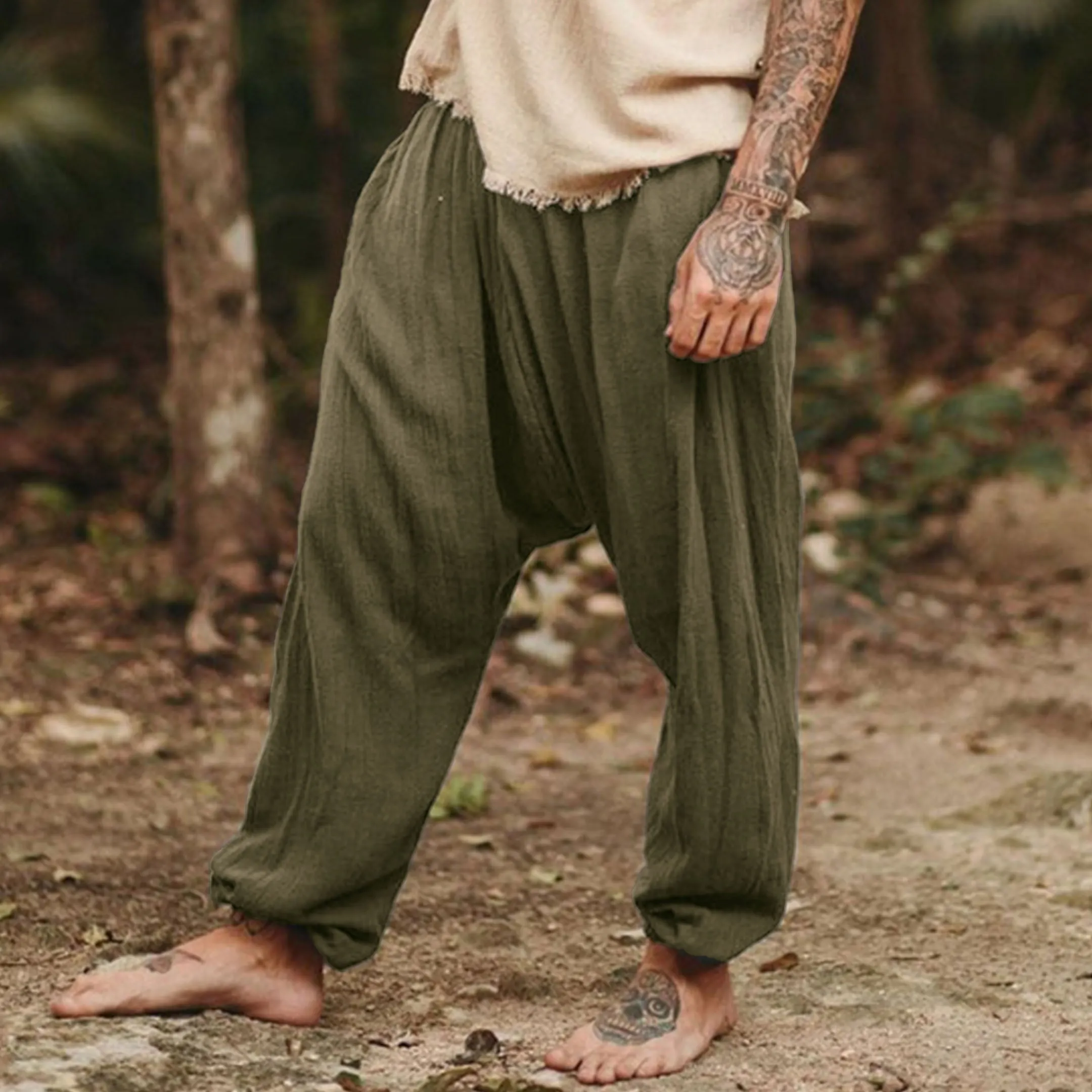 Xituodai Linen Harem Pants